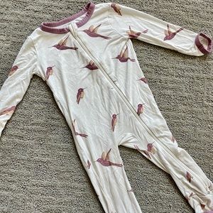 Kyte baby PLAY zippered romper hummingbird 12-18 mos